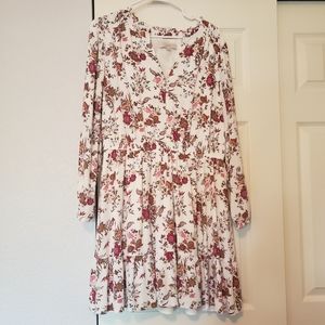 Loft Floral Dress Large